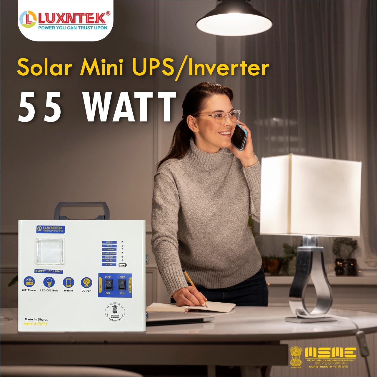 Solar Mini UPS Inverter 55 Watt